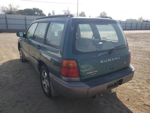 JF1SF6552XH732209 - 1999 SUBARU FORESTER S GREEN photo 3