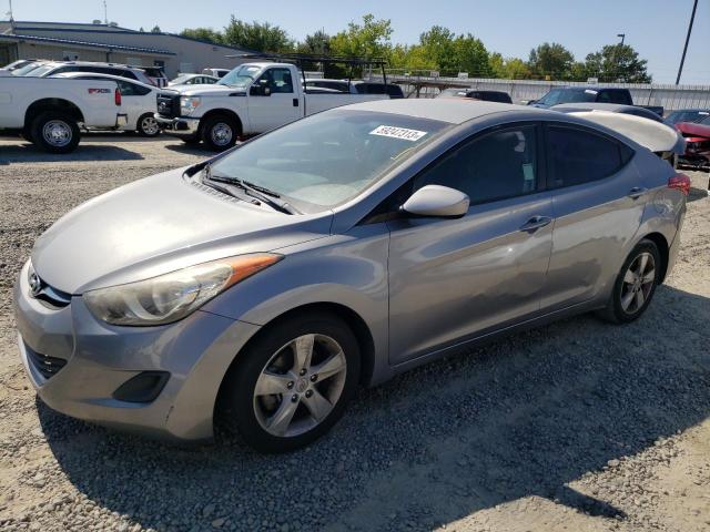 KMHDH4AEXDU772088 - 2013 HYUNDAI ELANTRA GLS GRAY photo 1