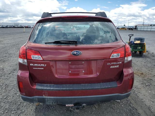 4S4BRBAC4C3208562 - 2012 SUBARU OUTBACK 2.5I RED photo 6