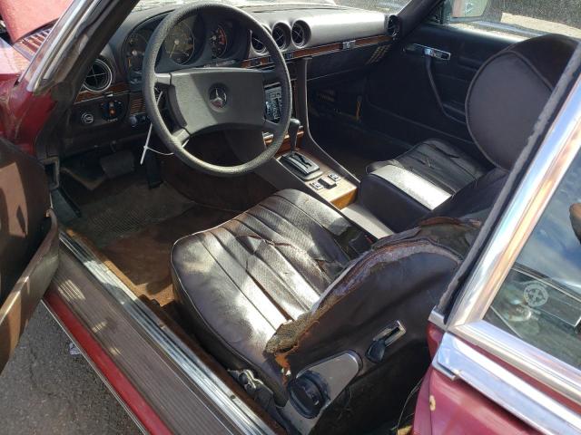 WDB10704412063903 - 1980 MERCEDES-BENZ 450 SLC BURGUNDY photo 8