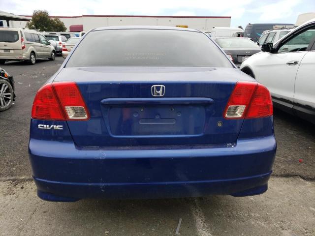 1HGES16304L015773 - 2004 HONDA CIVIC DX VP Mavi foto 6