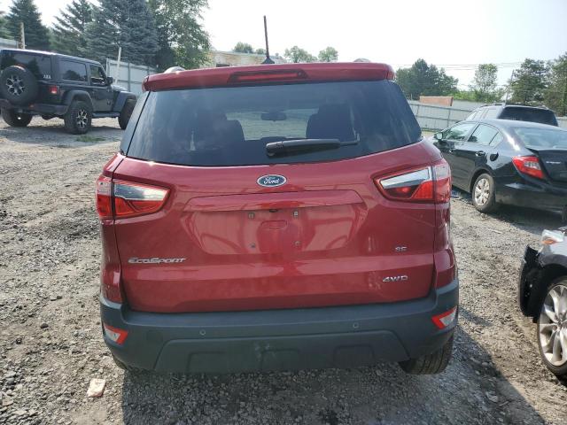 MAJ6P1UL3JC204037 - 2018 FORD ECOSPORT SE Rojo foto 6