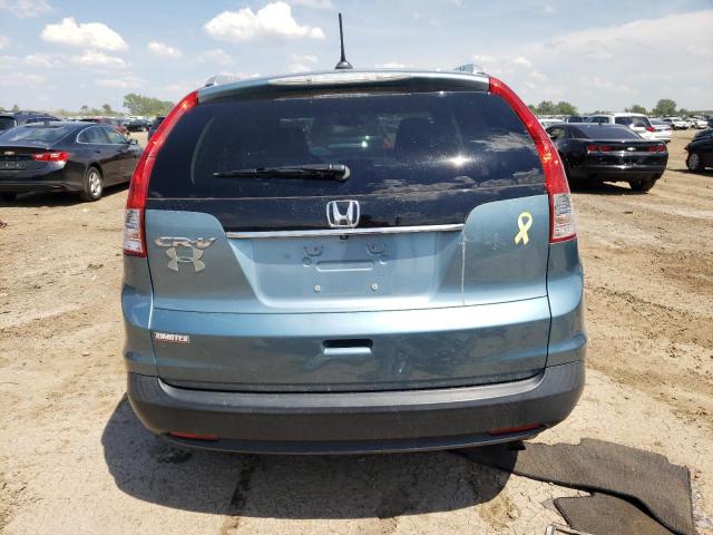 2HKRM3H72EH520662 - 2014 HONDA CR-V EXL TEAL photo 6