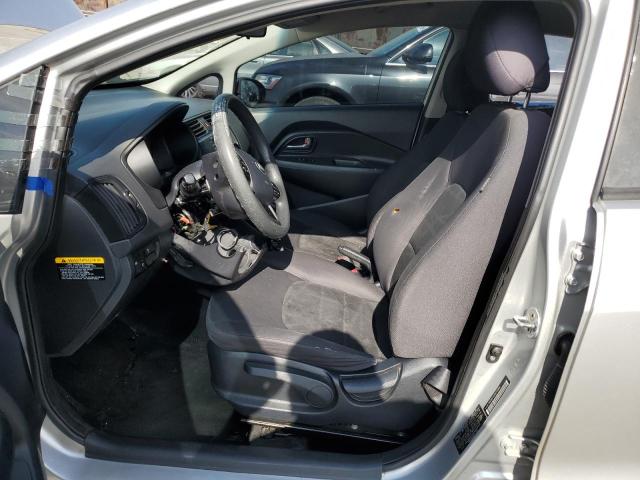 KNADM5A33D6226688 - 2013 KIA RIO LX SILVER photo 7