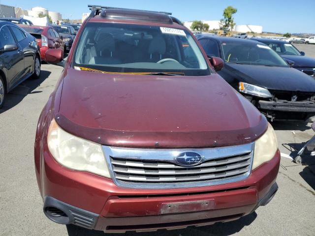 JF2SH6CC3AG721885 - 2010 SUBARU FORESTER 2.5X PREMIUM BURGUNDY photo 5