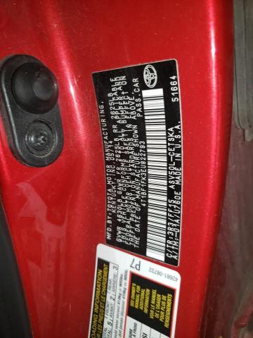 4T1BF1FK3EU822793 - 2014 TOYOTA CAMERY L RED photo 12