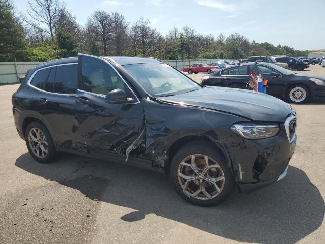 5UX53DP0XN9N08164 - 2022 BMW X3 XDRIVE30I BLACK photo 4