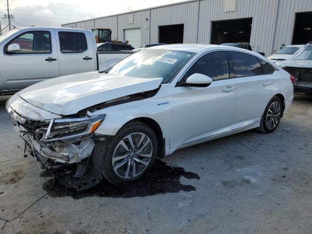 1HGCV3F47MA010617 - 2021 HONDA ACCORD HYBRID EX WHITE photo 1