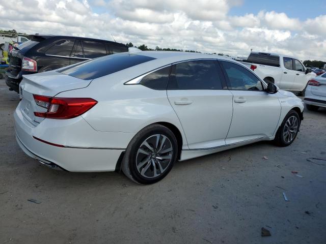 1HGCV3F47MA010617 - 2021 HONDA ACCORD HYBRID EX WHITE photo 3