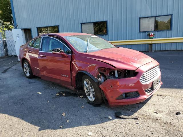 3FA6P0RU1FR306683 - 2015 FORD FUSION TITANIUM HEV RED photo 1