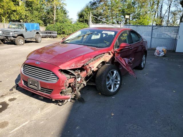 3FA6P0RU1FR306683 - 2015 FORD FUSION TITANIUM HEV RED photo 2