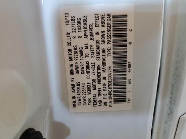 JH4KC1F93EC007296 - 2014 ACURA RLX ADVANCE WHITE photo 12