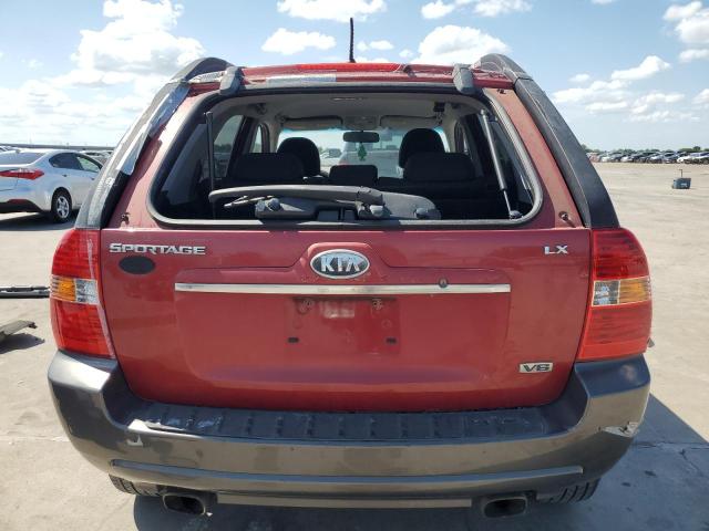 KNDJF723077437338 - 2007 KIA SPORTAGE EX RED photo 6