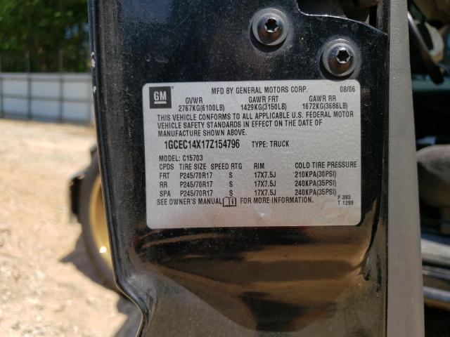 1GCEC14X17Z154796 - 2007 CHEVROLET SILVERADO C1500 CLASSIC Qara foto 12