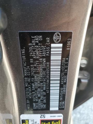 4T1T11AK3RU905348 - 2024 TOYOTA CAMRY SE NIGHT SHADE GRAY photo 12