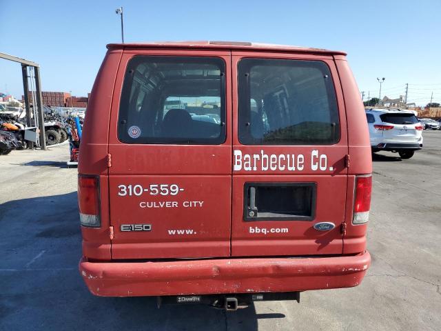 1FTRE1424XHA06180 - 1999 FORD ECONOLINE E150 VAN RED photo 6