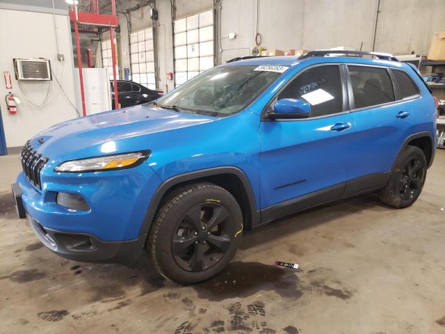 1C4PJMDXXJD547314 - 2018 JEEP CHEROKEE LIMITED BLUE photo 1