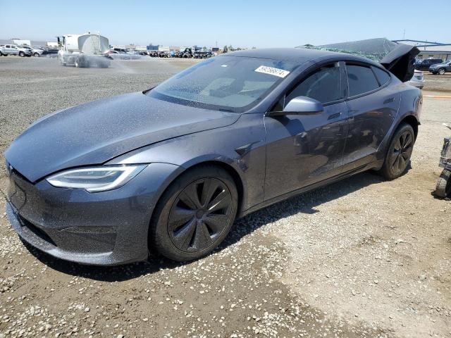 5YJSA1E56MF428128 - 2021 TESLA MODEL S CHARCOAL photo 1