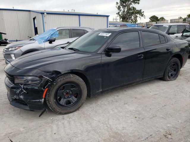 2C3CDXAT9GH281793 - 2016 DODGE CHARGER POLICE BLACK photo 1