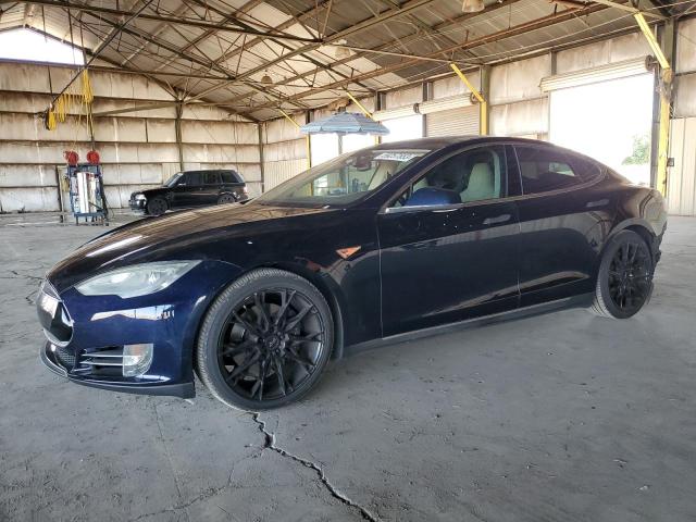 5YJSA1DP2DFP09068 - 2013 TESLA MODEL S Կապույտ լուսանկար 1