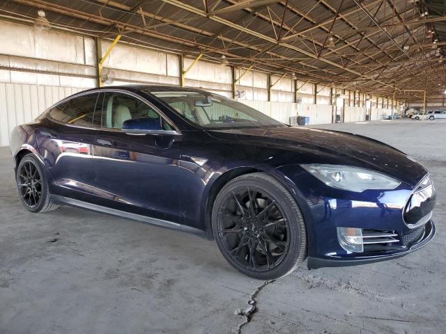 5YJSA1DP2DFP09068 - 2013 TESLA MODEL S Կապույտ լուսանկար 4