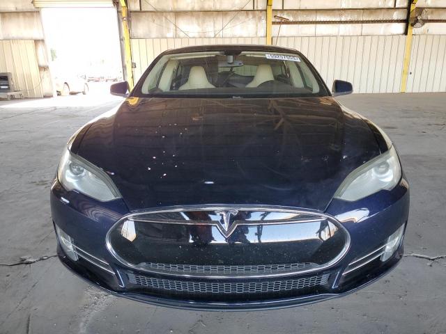 5YJSA1DP2DFP09068 - 2013 TESLA MODEL S Կապույտ լուսանկար 5