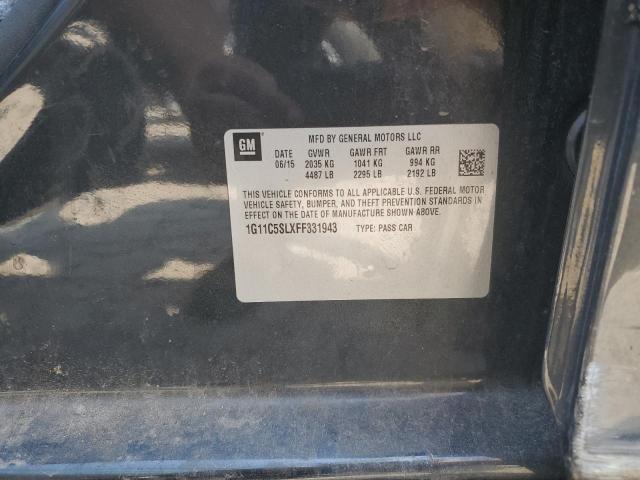 1G11C5SLXFF331943 - 2015 CHEVROLET MALIBU 1LT Grafit foto 12