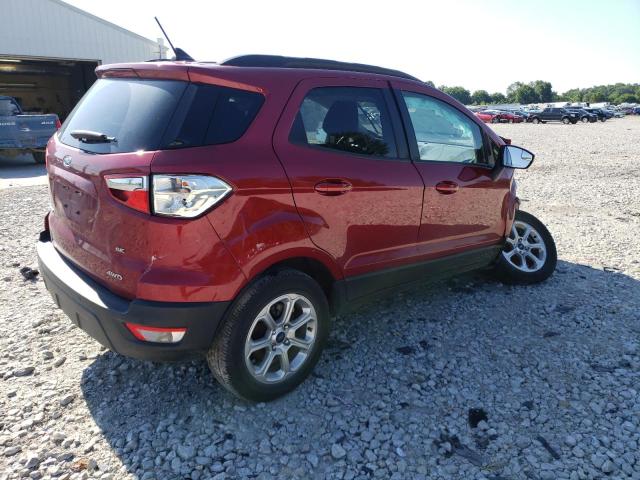 MAJ6S3GL0LC372291 - 2020 FORD ECOSPORT SE RED photo 3