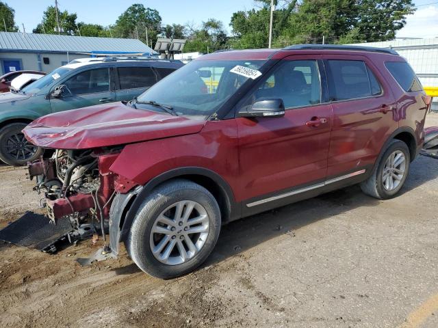 1FM5K7D83HGC53482 - 2017 FORD EXPLORER XLT RED photo 1