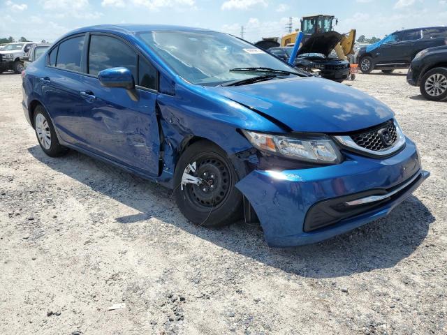 19XFB2F54EE025730 - 2014 HONDA CIVIC LX BLUE photo 4