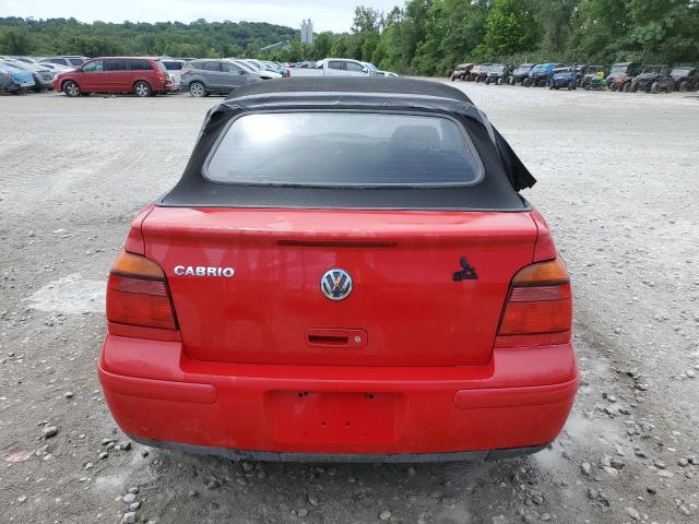 3VWDC21V91M808051 - 2001 VOLKSWAGEN CABRIO GLX 红色 照片 6