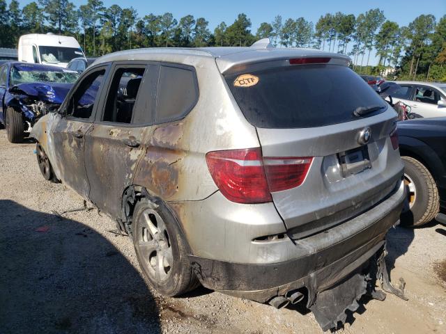 5UXWX5C52BL700919 - 2011 BMW X3 XDRIVE28I SILVER photo 3