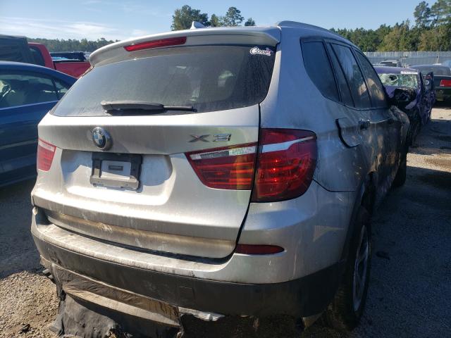 5UXWX5C52BL700919 - 2011 BMW X3 XDRIVE28I SILVER photo 4