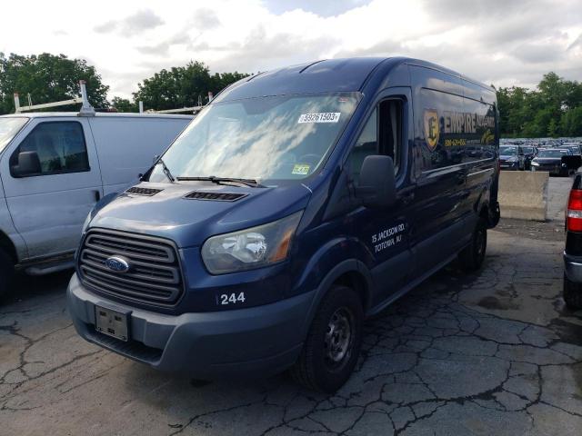 1FTNE2CM0FKA29562 - 2015 FORD TRANSIT T-150 BLUE photo 1