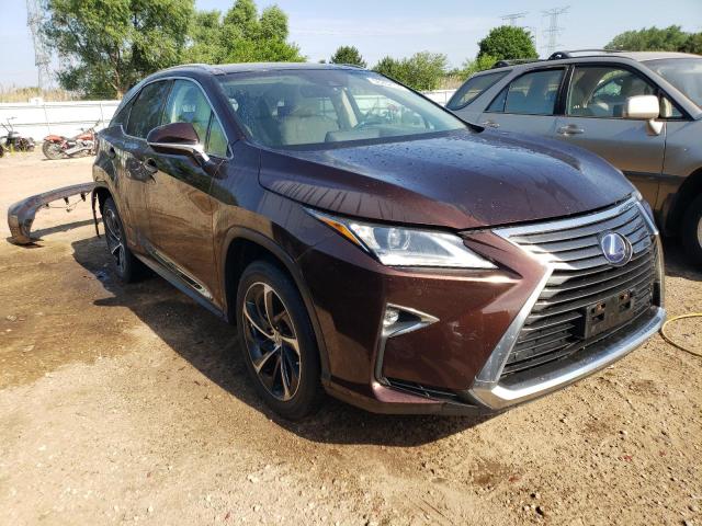 2T2BGMCA0GC003766 - 2016 LEXUS RX 450H BASE BROWN photo 4