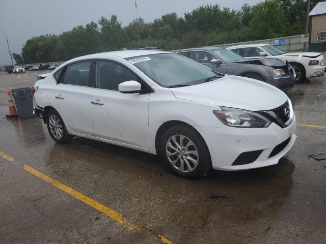 3N1AB7AP4KY234639 - 2019 NISSAN SENTRA S WHITE photo 4