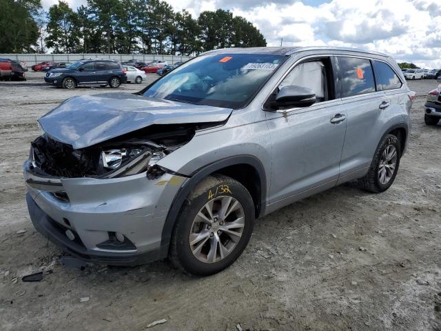 5TDKKRFH6FS056373 - 2015 TOYOTA HIGHLANDER XLE Արծաթագույն լուսանկար 1
