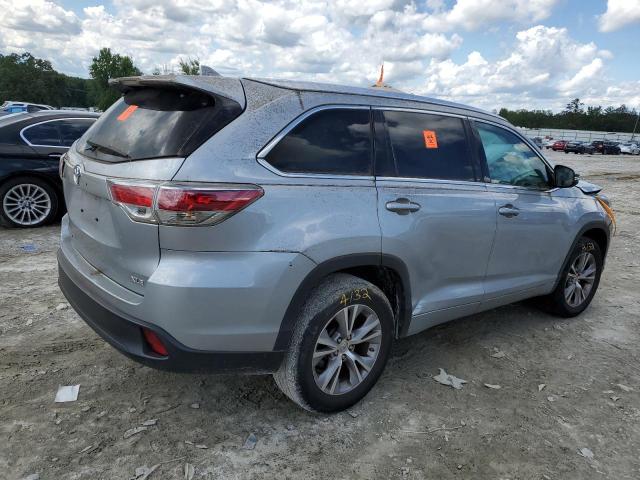 5TDKKRFH6FS056373 - 2015 TOYOTA HIGHLANDER XLE Արծաթագույն լուսանկար 3