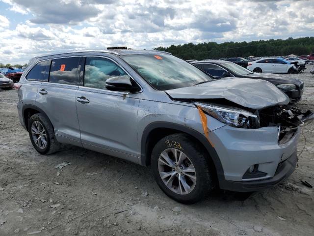 5TDKKRFH6FS056373 - 2015 TOYOTA HIGHLANDER XLE Արծաթագույն լուսանկար 4