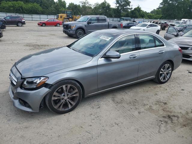 WDDWF4JB0GR147818 - 2016 MERCEDES-BENZ C 300 GRAY photo 1