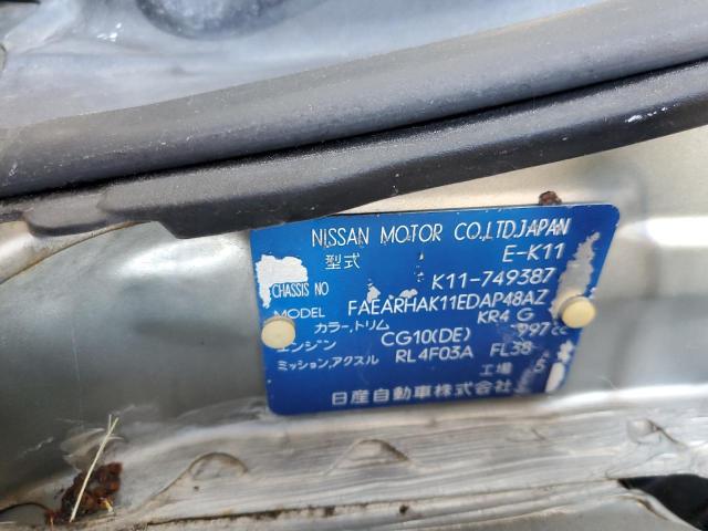 K11749387 - 1998 NISSAN MARCH Srebrny zdjęcie 12