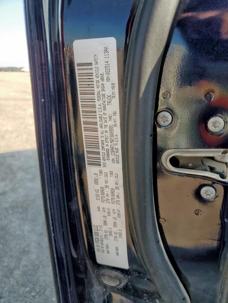 1C6RR7LM6FS609991 - 2015 RAM 1500 SLT BLUE photo 13