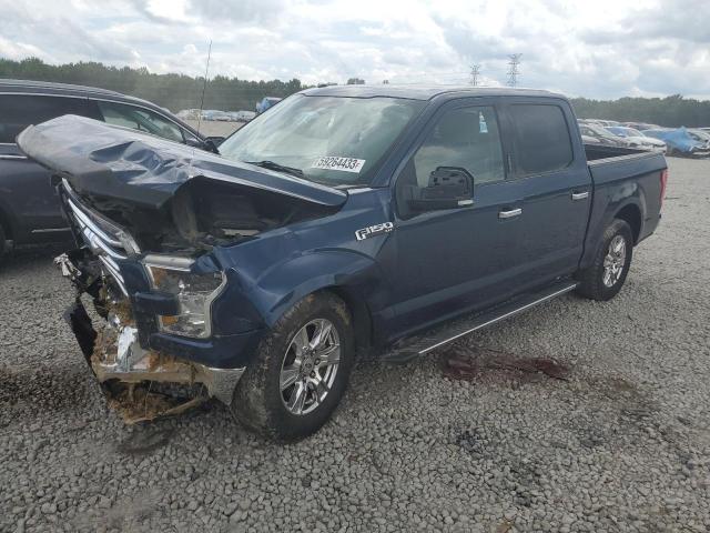 1FTEW1CF4HKC58225 - 2017 FORD F150 SUPERCREW BLUE photo 1