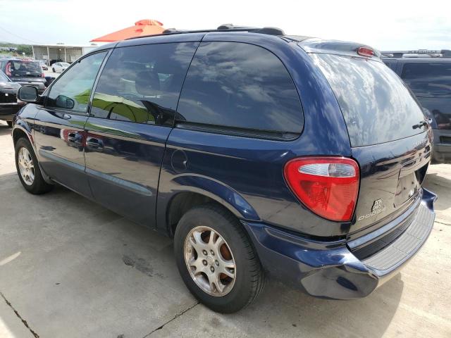 1D4GP45R44B530008 - 2004 DODGE CARAVAN SXT BLUE photo 2