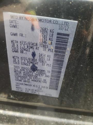 5N1AR2MN1DC611389 - 2013 NISSAN PATHFINDER S GRAY photo 13