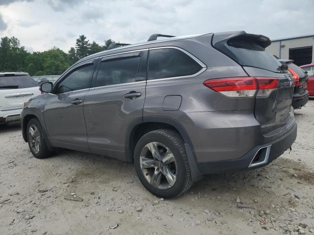 5TDDZRFH9JS857960 - 2018 TOYOTA HIGHLANDER LIMITED GRAY photo 2