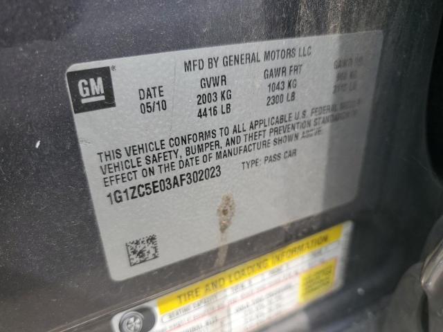 1G1ZC5E03AF302023 - 2010 CHEVROLET MALIBU 1LT 黑色 照片 12