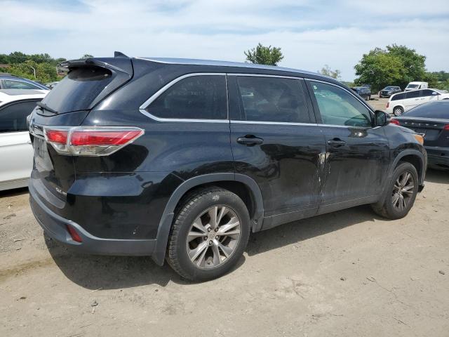 5TDJKRFH9ES022695 - 2014 TOYOTA HIGHLANDER XLE BLACK photo 3