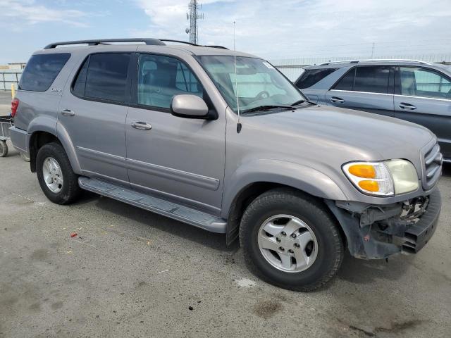 5TDZT38A12S104591 - 2002 TOYOTA SEQUOIA LIMITED TAN photo 4