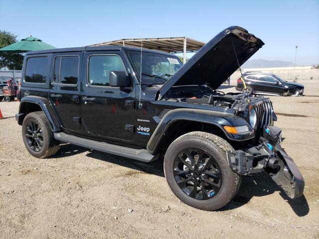 1C4JJXP65NW256384 - 2022 JEEP WRANGLER U SAHARA 4XE BLACK photo 4